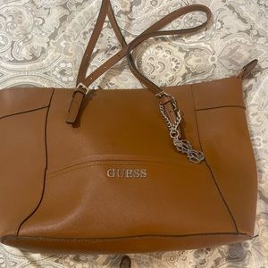 A GUESS set!! Delaney Handbag with matching Wallet, color Cognac
